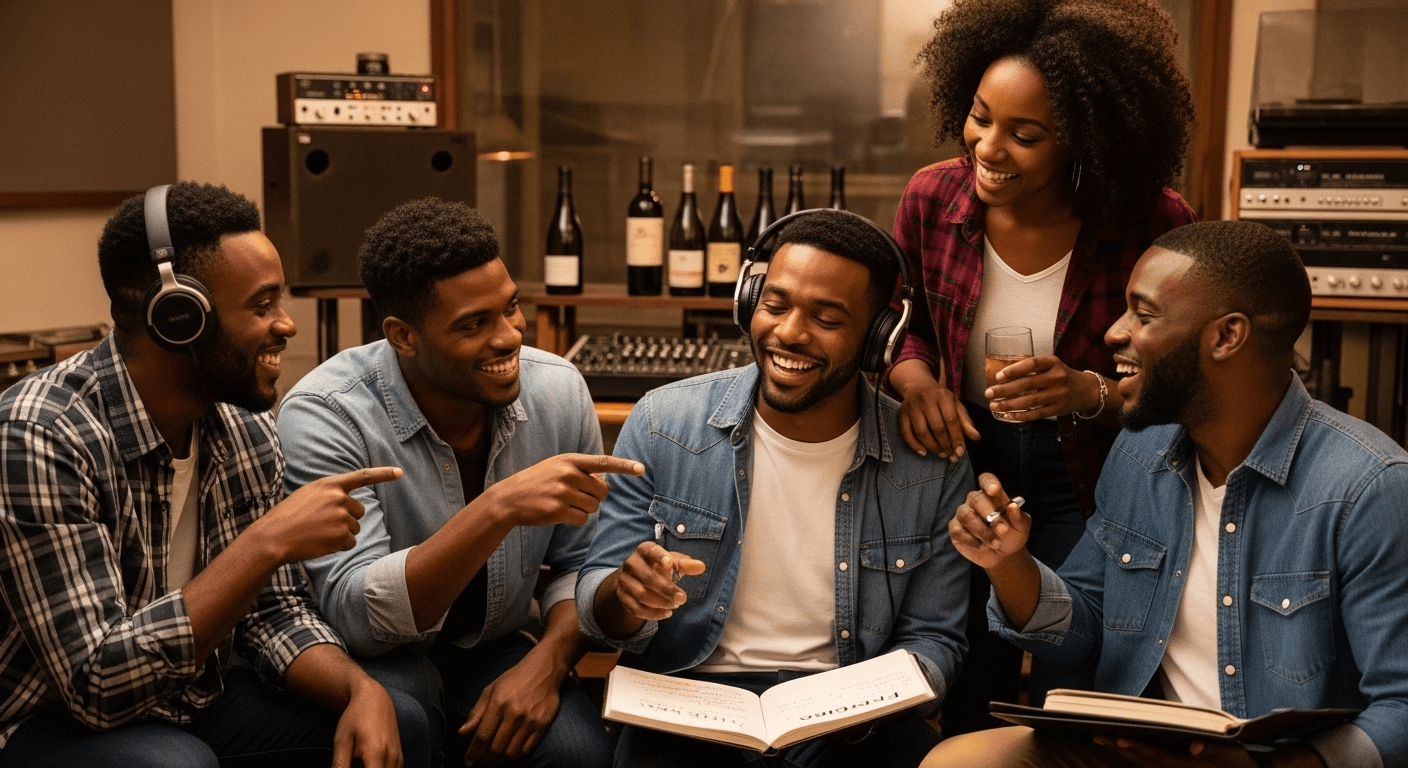 Team collaborating in a modern office